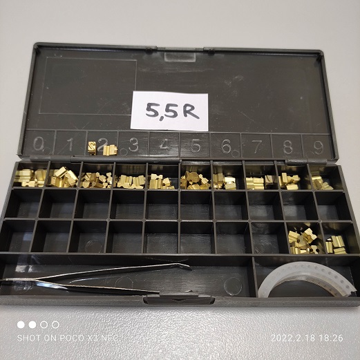 Литеры латунные 5,5R (комплект 84 шт)
